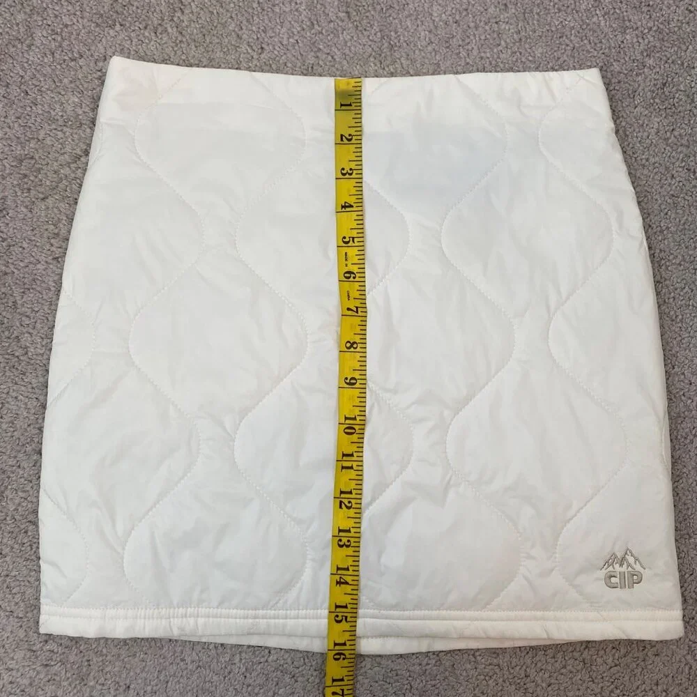 NWT CONEY ISLAND PICNIC Alpine Slopes Quilted Mini Skirt Size 26‎ Coconut Milk